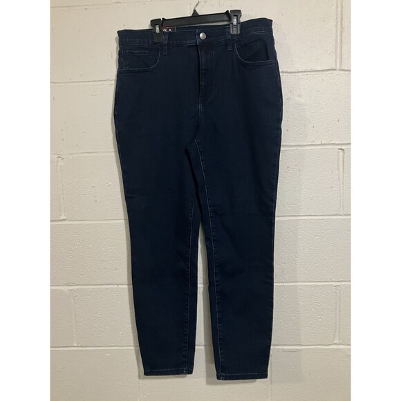 Express Women’s Skinny Jeans Size 14 Dark Wash Stretch Denim Mid Rise NWT - Picture 4 of 12